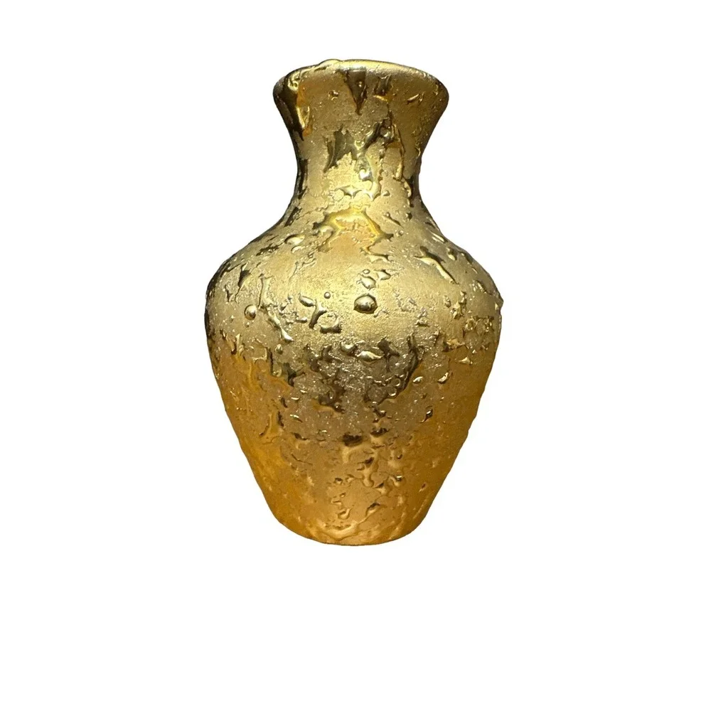 22 KT Weeping Bright Gold Bud Vase  4